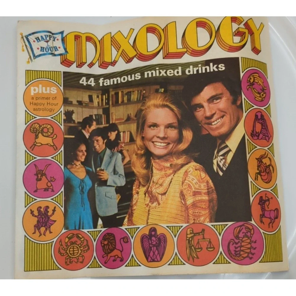 Vintage‎ Mid-Century Trav-L-Bar Happy Hour Mixology Booklet Astrology Graphics